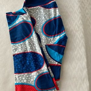LuLaRoe Leggings - Grey & Blue - NWT
